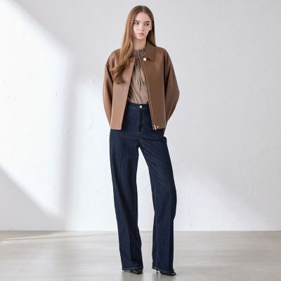 ラムレザーショートステンカラーコート | MACKINTOSH LONDON (Women
