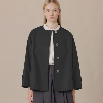 ＜MACKINTOSH LONDON (Women)＞【婦人画報４月号掲載】【ＲＯＳＬＥＹ／ロズリー】ウエザーコットンノーカラーショートコート