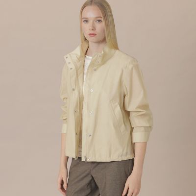 MACKINTOSHLONDON シルケットタフタショートコート　ベージュ 婦人画報4月号掲載】シルケットタフタショートコート(コート