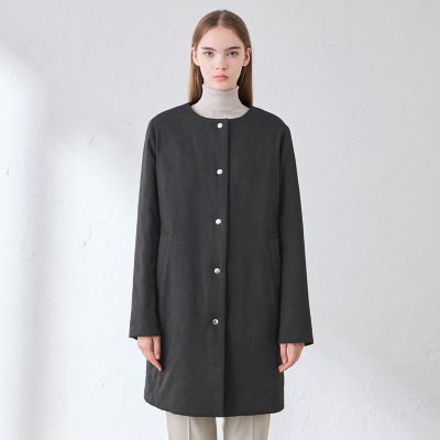 ウールライクノーカラーパデッドコート | MACKINTOSH LONDON (Women