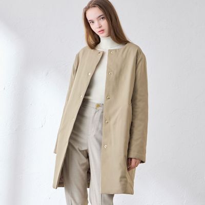 ウールライクノーカラーパデッドコート | MACKINTOSH LONDON (Women