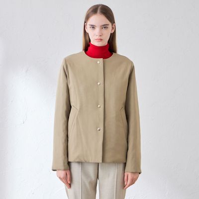ウールライクノーカラーパデッドショートコート | MACKINTOSH LONDON