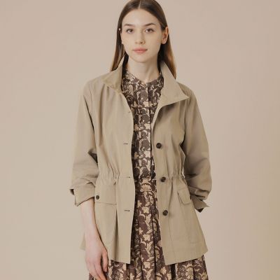 ＜MACKINTOSH LONDON (Women)＞コットンナイロンエンザイムシャンブレーコート