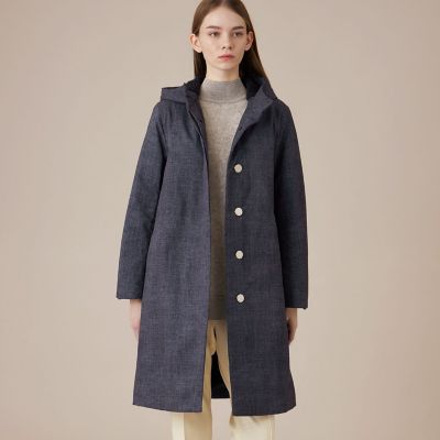 ＜MACKINTOSH LONDON (Women)＞【ＣＨＲＹＳＴＯＮ／クリストン】デニムプリントソロタフタコート