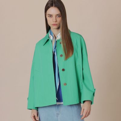 ROSLEY／ロズリー】ウェザーコットンステンカラーショートコート