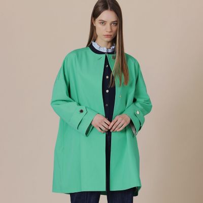 ＜MACKINTOSH LONDON (Women)＞【婦人画報掲載】【ＲＯＳＬＥＹ／ロズリー】ウエザーコットンノーカラーコート