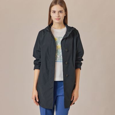 ＜MACKINTOSH LONDON (Women)＞【ＷＥＢ・一部店舗限定】【ＣＨＲＹＳＴＯＮ／クリストン】コットンナイロンダンプフーデットコート