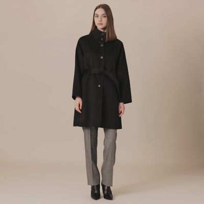 WEB・一部店舗限定】カシミヤブレンドウールリバースタンドカラー 