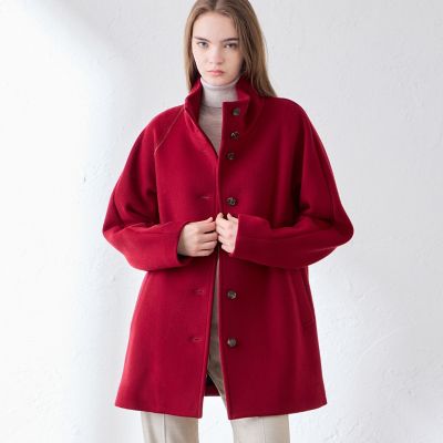 マッキントッシュロンドン　スタンドカラーコート　鮮やかな赤コート　イタリア製生地 レッド系 MACKINTOSH LONDON (Women) | レディース | 三越伊勢丹