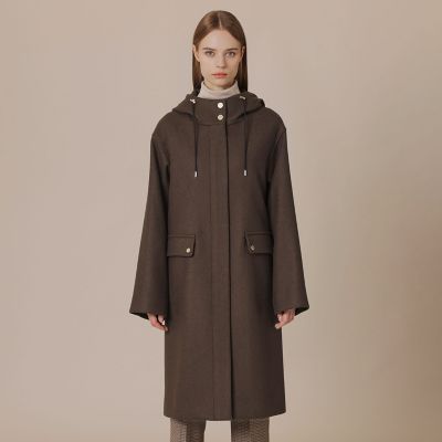 MACKINTOSH ウールメルトンミリタリーフーデッドコート定価15万　40 ウールメルトンフーデッドコート | MACKINTOSH LONDON (Women