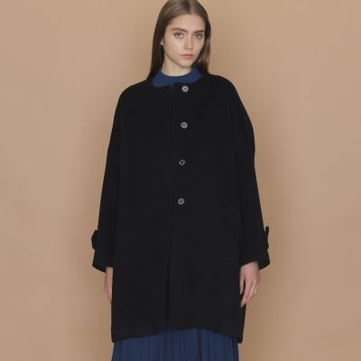 ＜MACKINTOSH LONDON (Women)＞【エクラ掲載】【ＲＯＳＬＥＹ／ロズリー】ピュアラムビーバーノーカラーコート