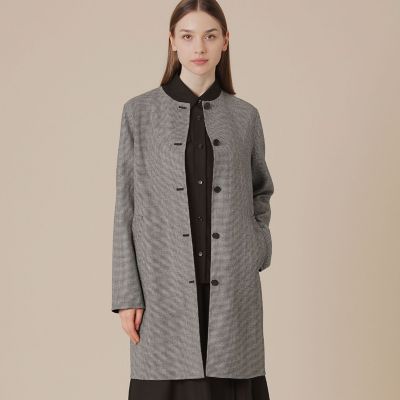 ＜MACKINTOSH LONDON (Women)＞ライトウールリバーノーカラーコート