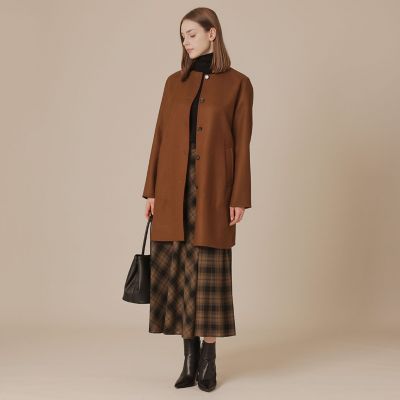 ライトウールリバーノーカラーコート | MACKINTOSH LONDON (Women