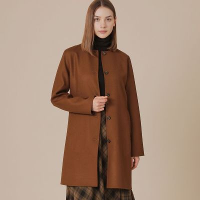 未使用級 マッキントッシュロンドン ロゴライニングウールピーコート キャメル MACKINTOSH LONDON（マッキントッシュ ロンドン）公式オンラインストア