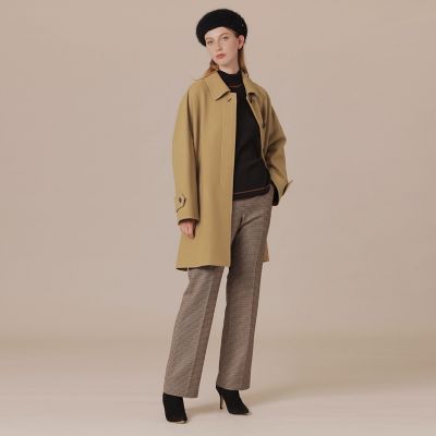 MACKINTOSH　ロズリー　ファインウールメルトンステンカラーコート ROSLEY／ロズリー】ファインウールメルトンステンカラーコート