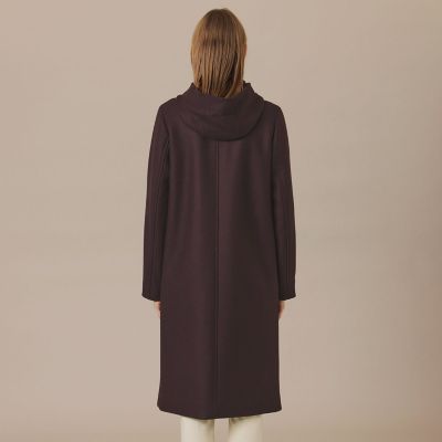CHRYSTON／クリストン】ウールダブルクロスメルトンフーデット