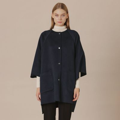 美品 マッキントッシュロンドン ウール カシミヤ ロゴボタン ピーコート 38 MACKINTOSH LONDON（マッキントッシュ ロンドン） コート ジャケット