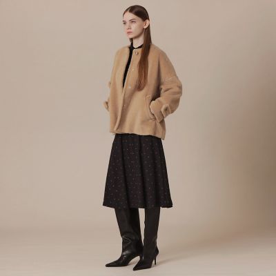 WEB・一部店舗限定】【ROSLEY／ロズリー】ウールブレンドボア