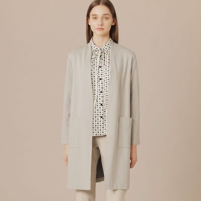 ＜MACKINTOSH LONDON (Women)＞ダブルフェイスレーヨンニットライトアウター