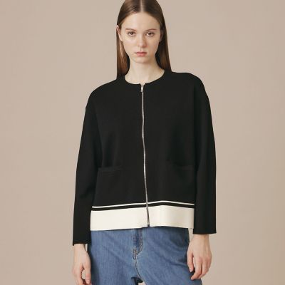 ＜MACKINTOSH LONDON (Women)＞ミラノリブボーダージャケット