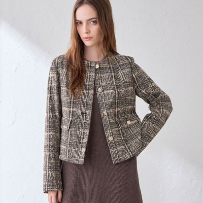 Mackintosh London ライナー付き 裏地チェック柄 ジャケット L ポリエステルコットンチェックジャケット | MACKINTOSH LONDON (Women