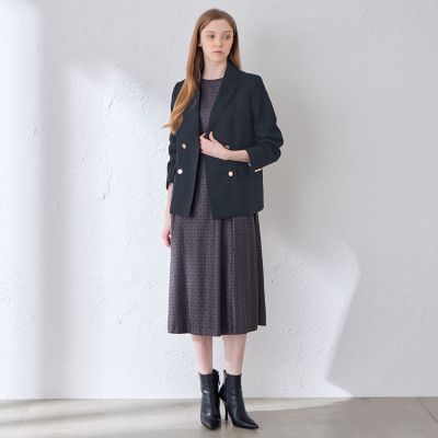 【エクラ１１月号掲載】スムースサキソニーダブルブレストジャケット