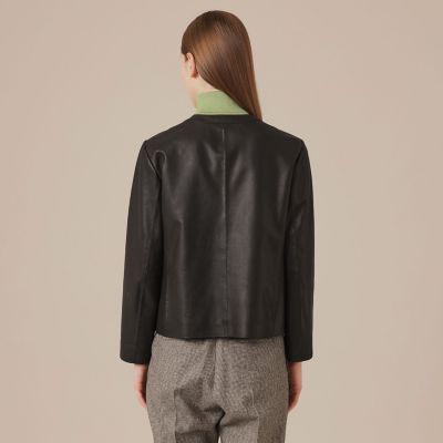 ノーカラーレザージャケット | MACKINTOSH LONDON (Women