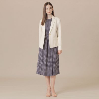 現行モデル マッキントッシュロンドン サッカーストレッチスカート ウォッシャブル ストレッチサッカージャケット | MACKINTOSH LONDON (Women