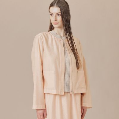 シャイニーシアーノーカラージャケット | MACKINTOSH LONDON (Women