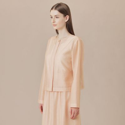シャイニーシアーノーカラージャケット | MACKINTOSH LONDON (Women