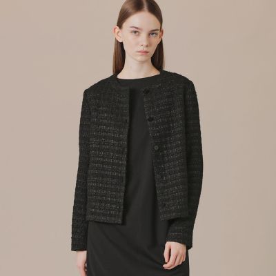 ツイードノーカラージャケット | MACKINTOSH LONDON (Women