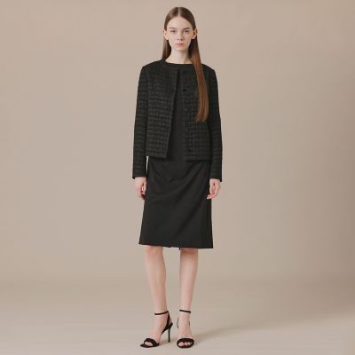 ツイードノーカラージャケット | MACKINTOSH LONDON (Women