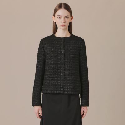 Mackintosh London ウールツイードジャケットノーカラー ツイードノーカラージャケット | MACKINTOSH LONDON (Women