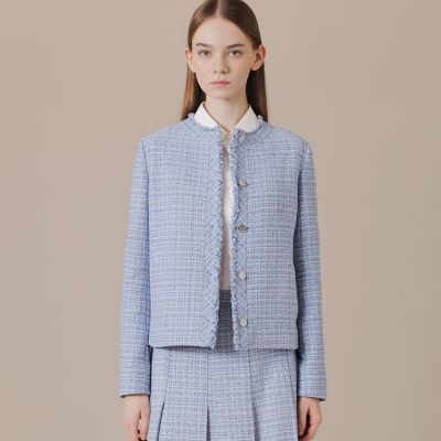 Mackintosh London ウールツイードジャケットノーカラー ツイードノーカラージャケット | MACKINTOSH LONDON (Women