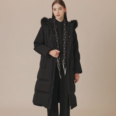 ＜MACKINTOSH LONDON (Women)＞【ＢＬＡＣＫ　ＯＦ　ＢＬＡＣＫｓ】タスランタイプライターダウンコート