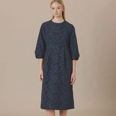 ＜MACKINTOSH LONDON (Women)＞【ＢＩＢＵＲＹ　ＦＬＯＷＥＲ】バイブリージャカードワンピース