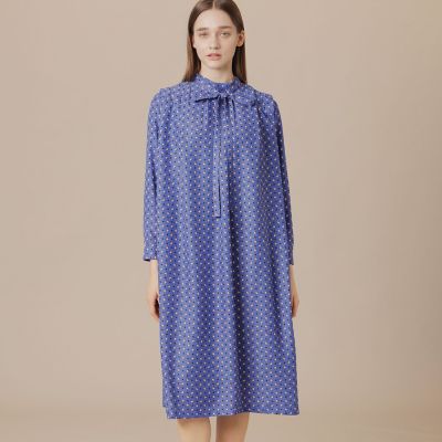 ＜MACKINTOSH LONDON (Women)＞ハミングバスケットプリントワンピース