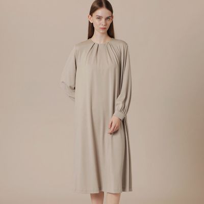 ＜MACKINTOSH LONDON (Women)＞ウールプレーティングワンピース