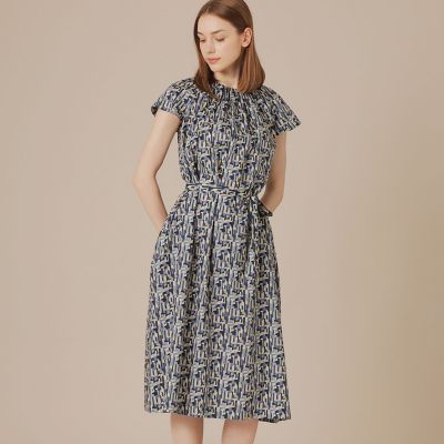 ＜MACKINTOSH LONDON (Women)＞ウェーブプリントワンピース