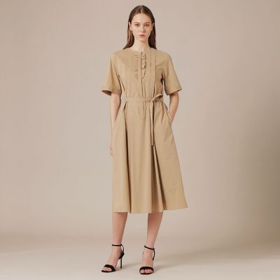 eclat5月号掲載】コットンナイロンストレッチワンピース