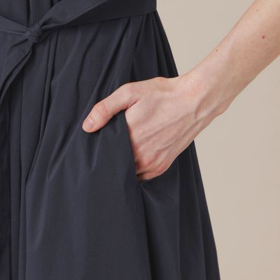 eclat5月号掲載】コットンナイロンストレッチワンピース