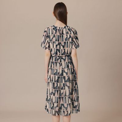 婦人画報6月号掲載】ジオメトリックプリントワンピース | MACKINTOSH