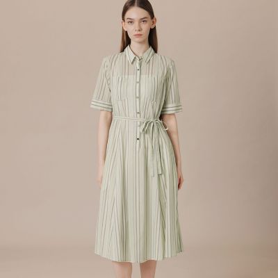 婦人画報6月号掲載】マーブルストライプワンピース | MACKINTOSH