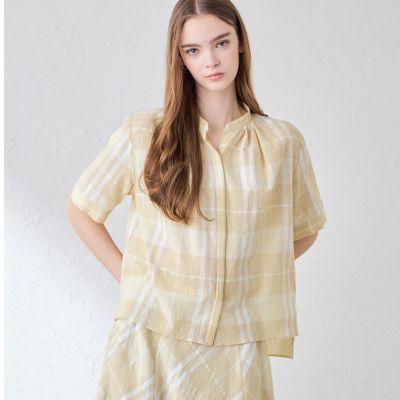 シアーボイルチェックブラウス | MACKINTOSH LONDON (Women
