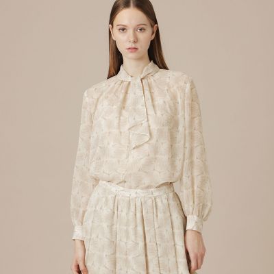 ＜MACKINTOSH LONDON (Women)＞ドローイングバスケットブラウス