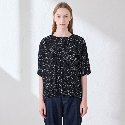 ドットプリントプリーツブラウス | MACKINTOSH LONDON (Women