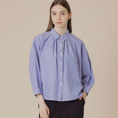 ＜MACKINTOSH LONDON (Women)＞コットンストライプドルマンシャツ