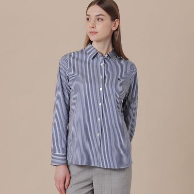 ＜MACKINTOSH LONDON (Women)＞【エクラ掲載】【Ｔｈｅ　Ｅｓｓｅｎｔｉａｌ　Ｃｏｌｌｅｃｔｉｏｎ】スビンコットンブロードシャツ