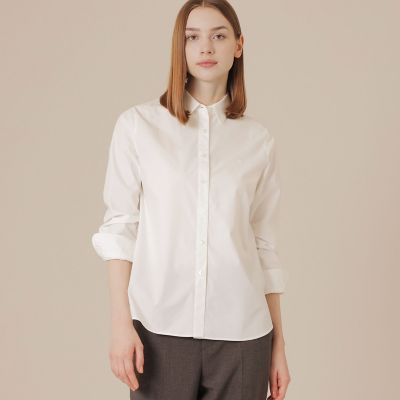 ＜MACKINTOSH LONDON (Women)＞【Ｔｈｅ　Ｅｓｓｅｎｔｉａｌ　Ｃｏｌｌｅｃｔｉｏｎ】コットンブロードシャツ