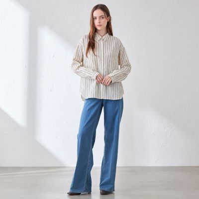 レーヨンストライプシャツブラウス | MACKINTOSH LONDON (Women